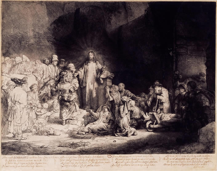 Rembrandt's "hundred guilder" engraving