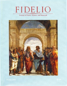 Cover of Fidelio Volume 1, Number 1, Winter 1992
