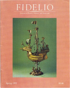 Cover of Fidelio Volume 1, Number 2, Spring 1992