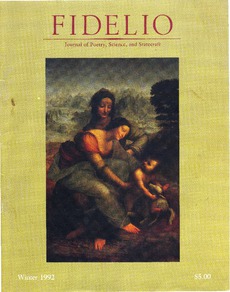 Cover of Fidelio Volume 1, Number 4, Winter 1992