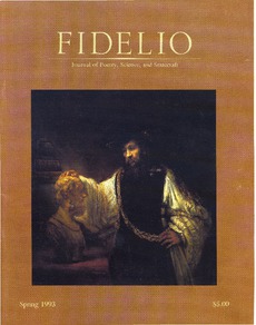 Cover of Fidelio Volume 2, Number 1, Spring 1993
