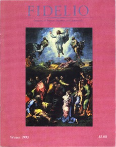 Cover of Fidelio Volume 2, Number 4, Winter 1993