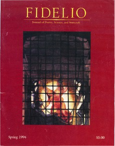 Cover of Fidelio Volume 3, Number 1, Spring 1994