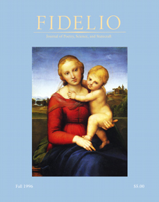 Cover of Fidelio Volume 5, Number 3, Fall 1996