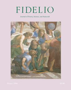 Cover of Fidelio Volume 5, Number 4, Winter 1996