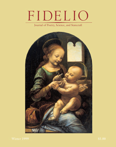Cover of Fidelio Volume 8, Number 4, Winter 1999