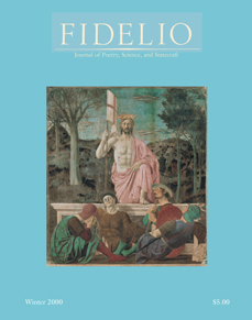 Cover of Fidelio Volume 9, Number 4, Winter 2000