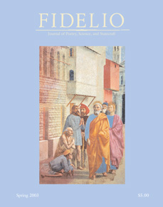 Cover of Fidelio Volume 12, Number 1, Spring 2003