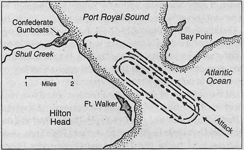 Port Royal, SC battle map
